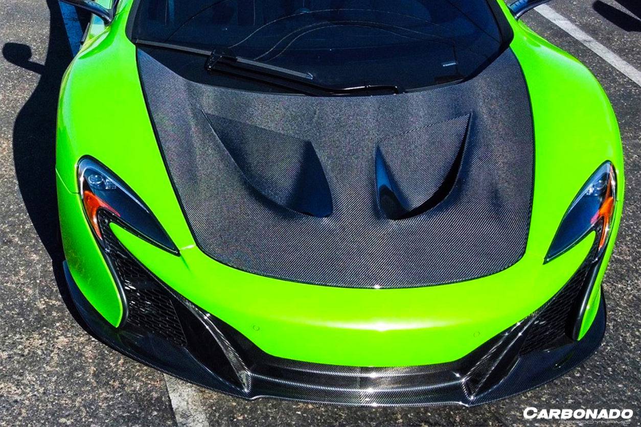Faldón delantero de fibra de carbono estilo OEM McLaren 650S Carbonado 2014-2017