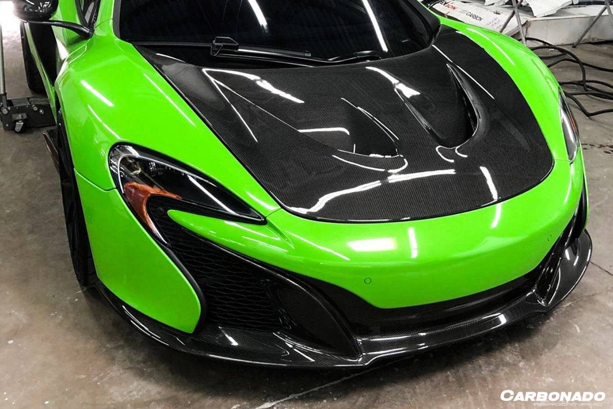Faldón delantero de fibra de carbono estilo OEM McLaren 650S Carbonado 2014-2017