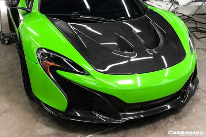 Faldón delantero de fibra de carbono estilo OEM McLaren 650S Carbonado 2014-2017