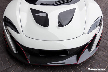 Capó estilo McLaren 650S P1 Carbonado 2014-2017