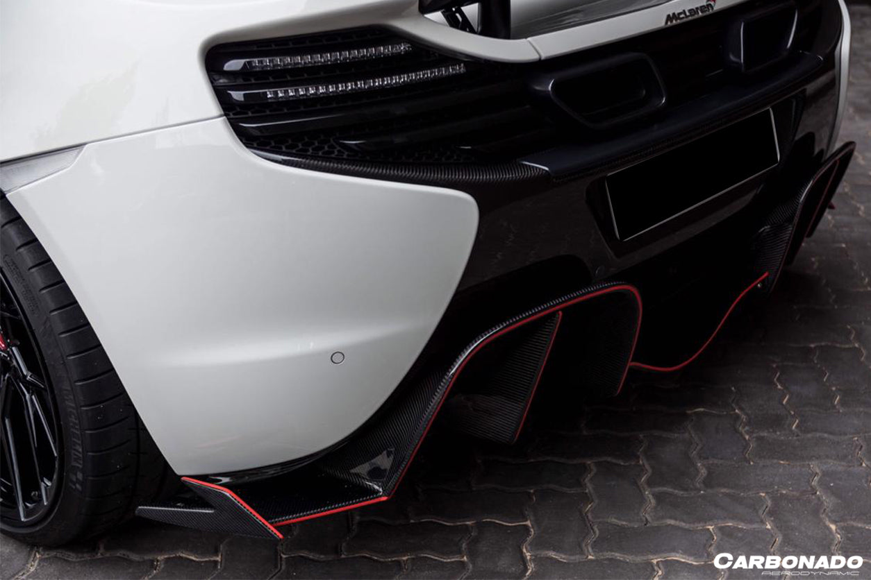 Carbonado 2014-2017 McLaren 650S OEM Style Carbon Fiber Rear Bumper