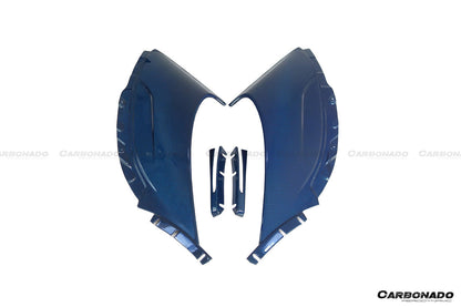 Carbonado OEM Style Carbon Fiber Tuning Veins Intake Blades | 2014-2017 McLaren 650S