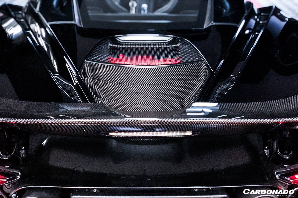 Carbonado Dry Carbon Fiber Engine Cover Replacement | 2017-2022 McLaren 720S Coupe Only