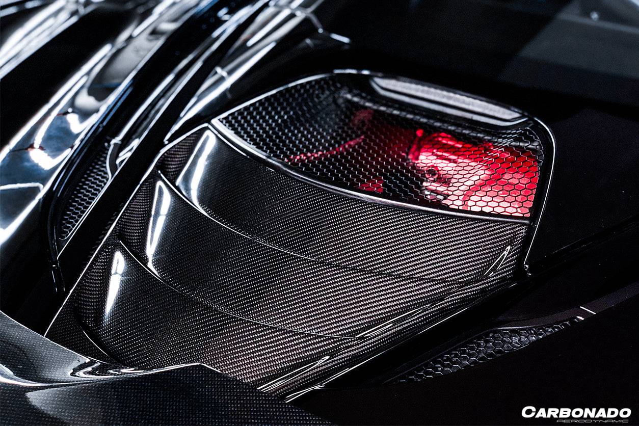 Carbonado Dry Carbon Fiber Engine Cover Replacement | 2017-2022 McLaren 720S Coupe Only