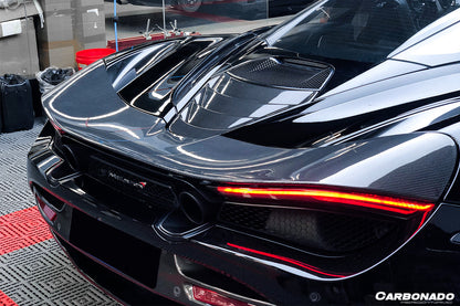 Carbonado Dry Carbon Fiber Engine Cover Replacement | 2017-2022 McLaren 720S Coupe Only