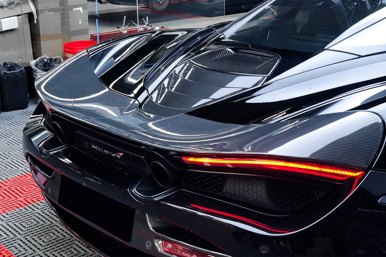 Reemplazo de cubierta de motor de fibra de carbono seca para McLaren 720S Coupé Carbonado 2017-2022 (solo para Spyder)