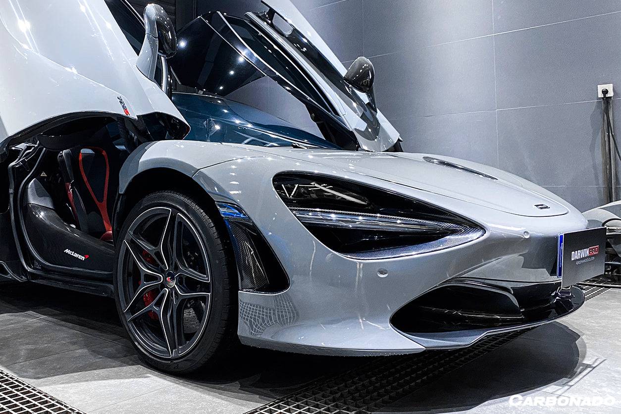 Carbonado 2017-2022 McLaren 720S Carbon Fiber Front Bumper Side Air Vents Replacement