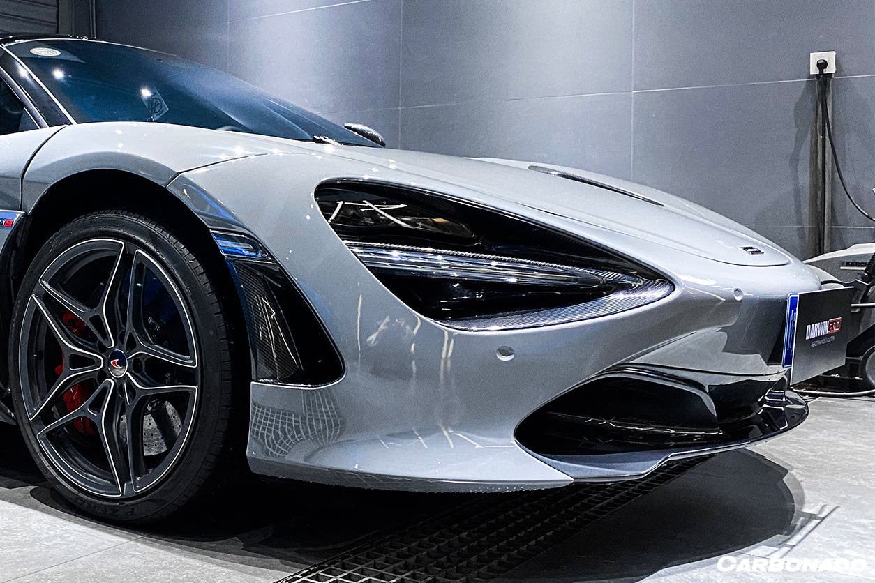 Carbonado 2017-2022 McLaren 720S Carbon Fiber Front Bumper Side Air Vents Replacement