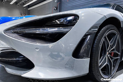 Carbonado 2017-2022 McLaren 720S Carbon Fiber Front Bumper Side Air Vents Replacement