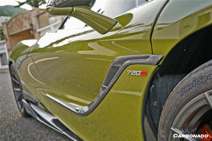 Faldones laterales de fibra de carbono estilo Carbonado para McLaren 720S 765LT (2017-2022)
