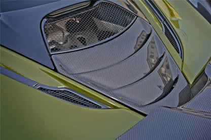 Carbonado Dry Carbon Fiber Engine Cover Replacement | 2017-2022 McLaren 720S Coupe Only