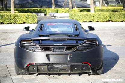 Carbonado 2011-2017 McLaren MP4 12C 650S DP Style Carbon Fiber Rear Diffuser