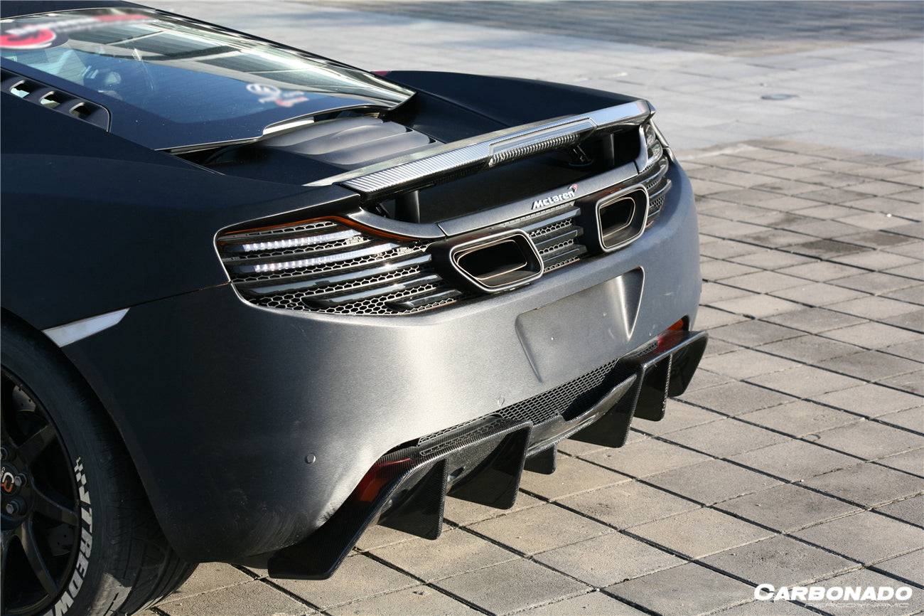 Carbonado 2011-2017 McLaren MP4 12C 650S DP Style Carbon Fiber Rear Diffuser