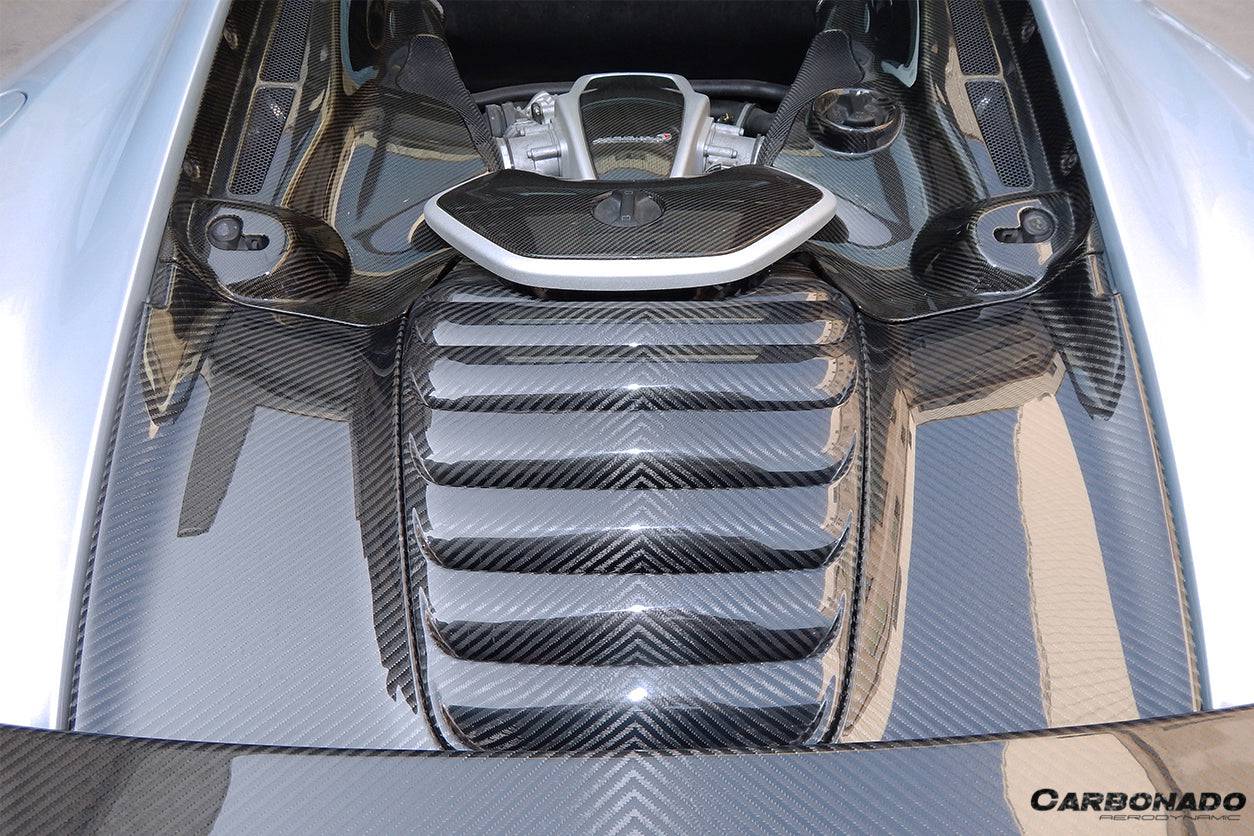 Carbonado 2011-2017 McLaren 650S MP4 12C Autoclave Carbon Fiber Armadillo Engine Cover Replacement