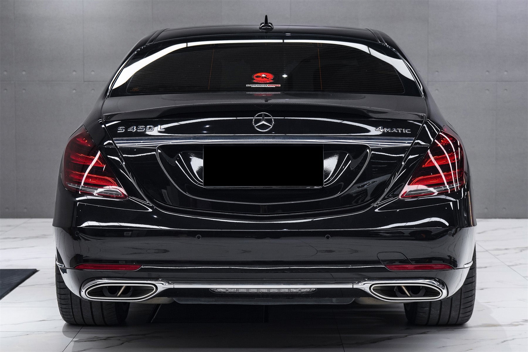 Alerón de maletero de fibra de carbono estilo Carbonado para Mercedes Benz S63 Clase S W222 Sedán RT (2014-2020)