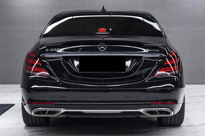 Alerón de maletero de fibra de carbono estilo Carbonado para Mercedes Benz S63 Clase S W222 Sedán RT (2014-2020)