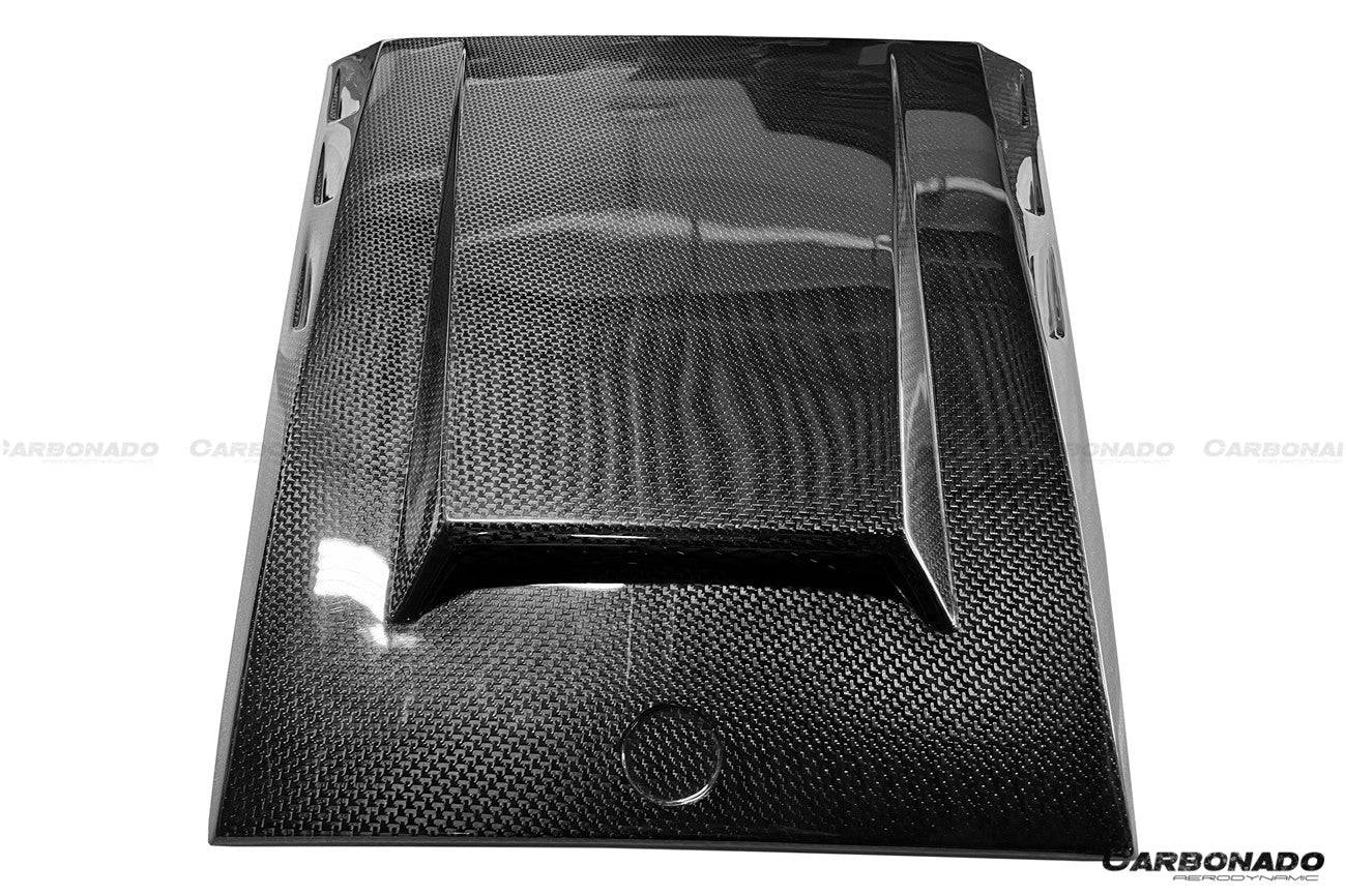 Entrada de aire de capó de fibra de carbono estilo autoclave para Mercedes Benz W463 G Wagon Carbonado 2003-2018