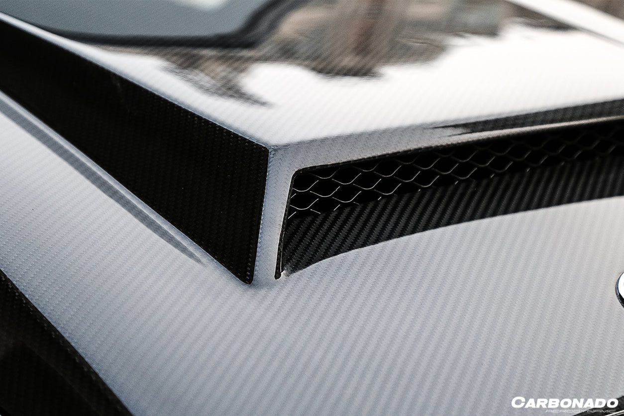 Entrada de aire de capó de fibra de carbono estilo autoclave para Mercedes Benz W463 G Wagon Carbonado 2003-2018
