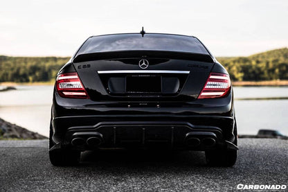 Carbonado 2008-2014 Mercedes Benz W204 C-Class C63 AMG Sedan VS Style Carbon Fiber Trunk Spoiler