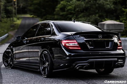 Carbonado 2008-2014 Mercedes Benz W204 C-Class C63 AMG Sedan VS Style Carbon Fiber Trunk Spoiler