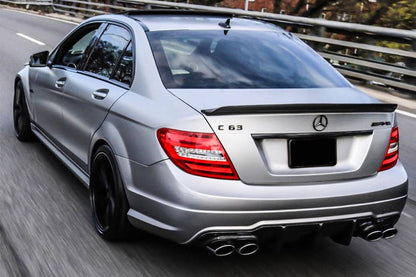 Carbonado 2008-2014 Mercedes Benz W204 C-Class C63 AMG Sedan VS Style Carbon Fiber Trunk Spoiler