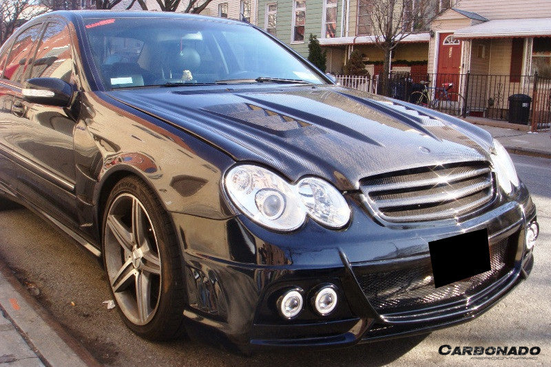 Luz LED para parachoques delantero estilo Carbonado Mercedes Benz W203 C55 AMG WI (2005-2007)
