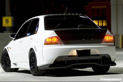 Carbonado JDM Style Rear Bumper | 2003-2006 Mitsubishi Evo 7/8/9 - 2