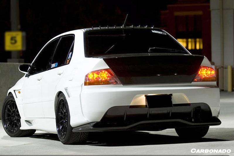 Carbonado JDM Style Rear Bumper | 2003-2006 Mitsubishi Evo 7/8/9 - 2