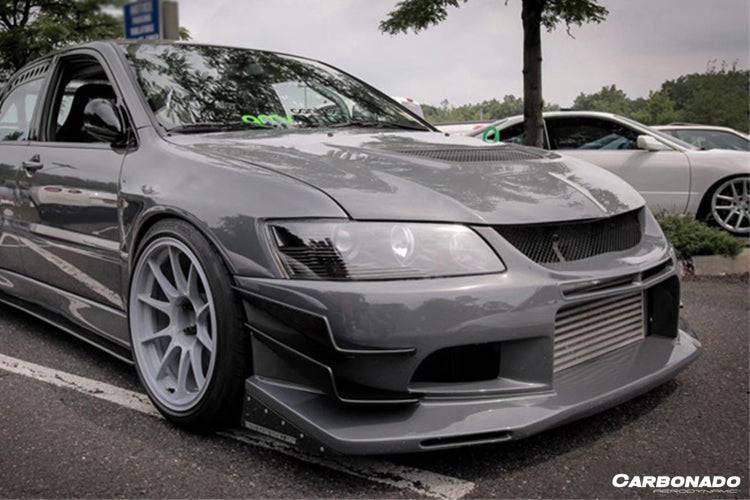 Carbonado VTC Style Front Bumper | 2003-2006 Mitsubishi Evo 7/8/9