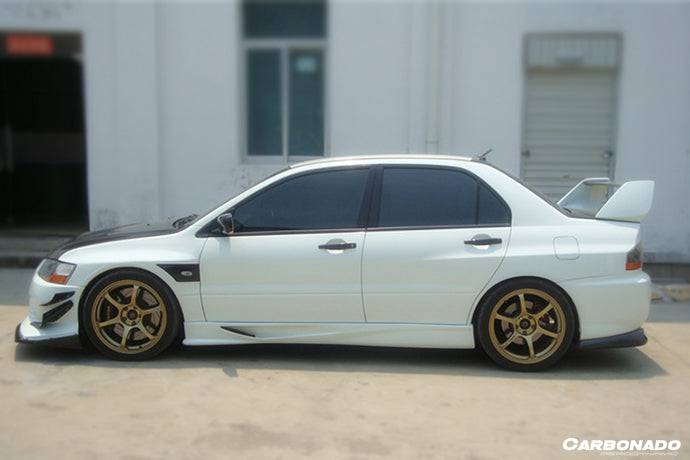 Carbonado JP Style Side Skirts | 2003-2006 Mitsubishi Evo 7/8/9