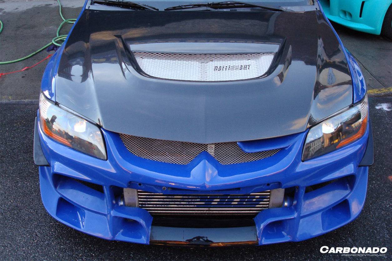 Parachoques delantero estilo JC para Mitsubishi Evo 7 8 9 Carbonado 2003-2006