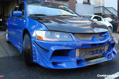Parachoques delantero estilo JC para Mitsubishi Evo 7 8 9 Carbonado 2003-2006