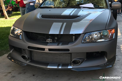 Carbonado OE Style Carbon Fiber Front Lip | 2003-2006 Mitsubishi Evo 7/8/9