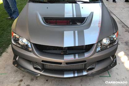 Carbonado OE Style Carbon Fiber Front Lip | 2003-2006 Mitsubishi Evo 7/8/9