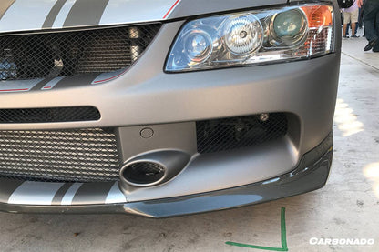 Carbonado OE Style Carbon Fiber Front Lip | 2003-2006 Mitsubishi Evo 7/8/9