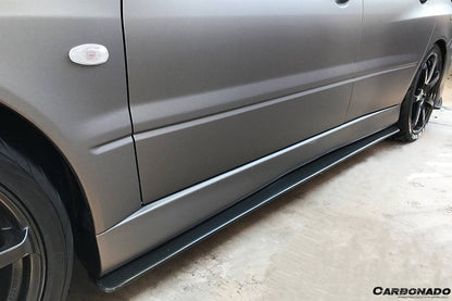 Carbonado RX Style Carbon Fiber Side Skirts | 2003-2006 Mitsubishi Evo 7/8/9