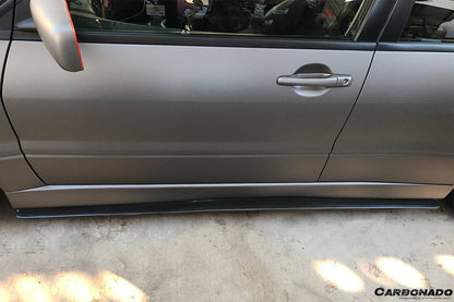 Carbonado RX Style Carbon Fiber Side Skirts | 2003-2006 Mitsubishi Evo 7/8/9