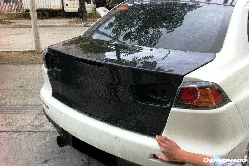 Carbonado 2008-2016 Mitsubishi Evo 10 OEM Style Carbon Fiber Trunk