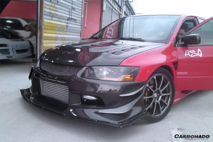 Carbonado VTS Style Front Bumper | 2003-2006 Mitsubishi Evo 7/8/9