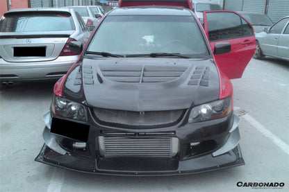 Carbonado VTS Style Front Bumper | 2003-2006 Mitsubishi Evo 7/8/9