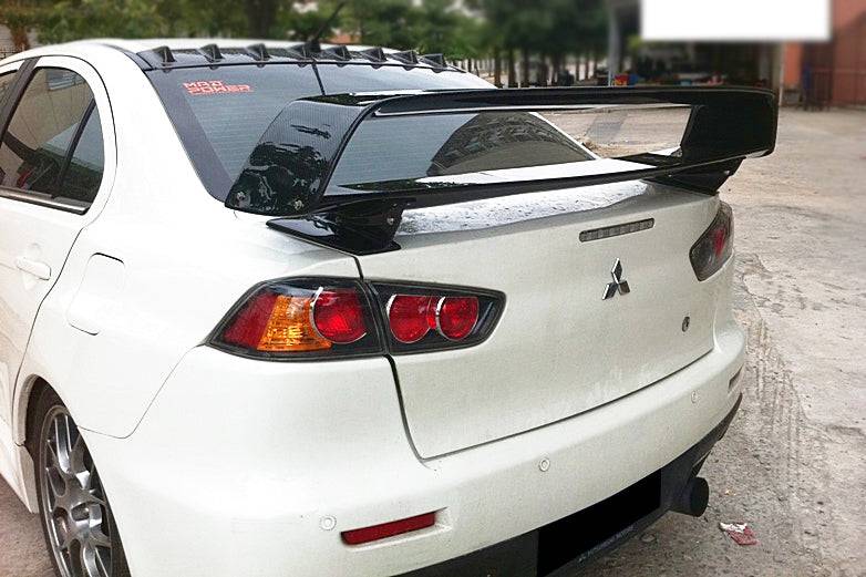 Alerón de maletero de fibra de carbono estilo Mitsubishi Evo 10 VTX Carbonado 2008-2016