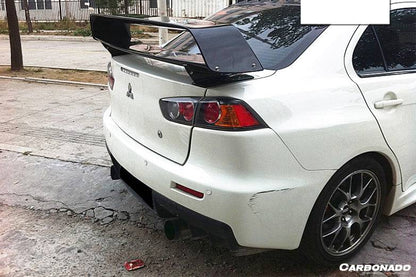 Alerón de maletero de fibra de carbono estilo Mitsubishi Evo 10 VTX Carbonado 2008-2016