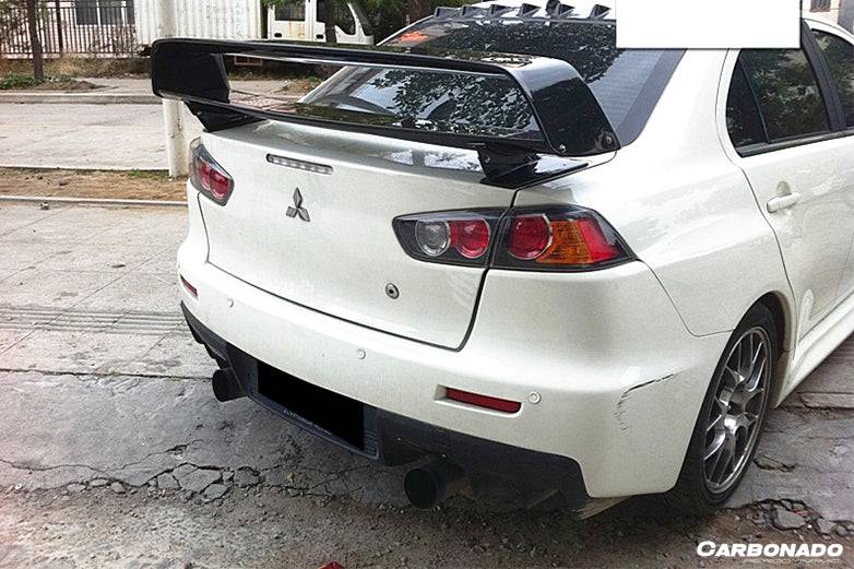 Alerón de maletero de fibra de carbono estilo Mitsubishi Evo 10 VTX Carbonado 2008-2016