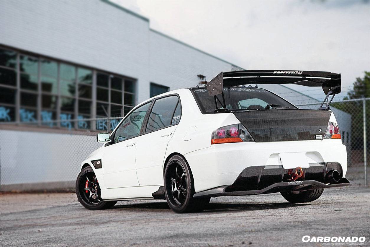 Carbonado RX Style Carbon Fiber Spliter | 2003-2006 Mitsubishi Evo 7/8/9