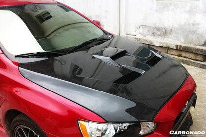 Capó de fibra de carbono estilo Mitsubishi Evolution 10 BS (2008-2016)