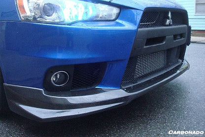 Carbonado 2008-2016 Mitsubishi Evolution10 BS Style Carbon Fiber Front Lip