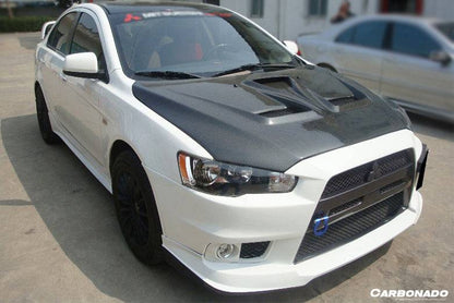 Carbonado VTX Style Carbon Fiber Hood | 2008-2016 Mitsubishi Lancer
