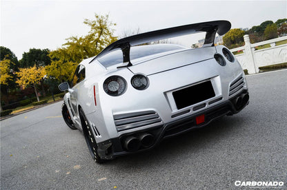 Labio difusor trasero estilo VA para Nissan GTR R35 DBA Carbonado 2012-2016