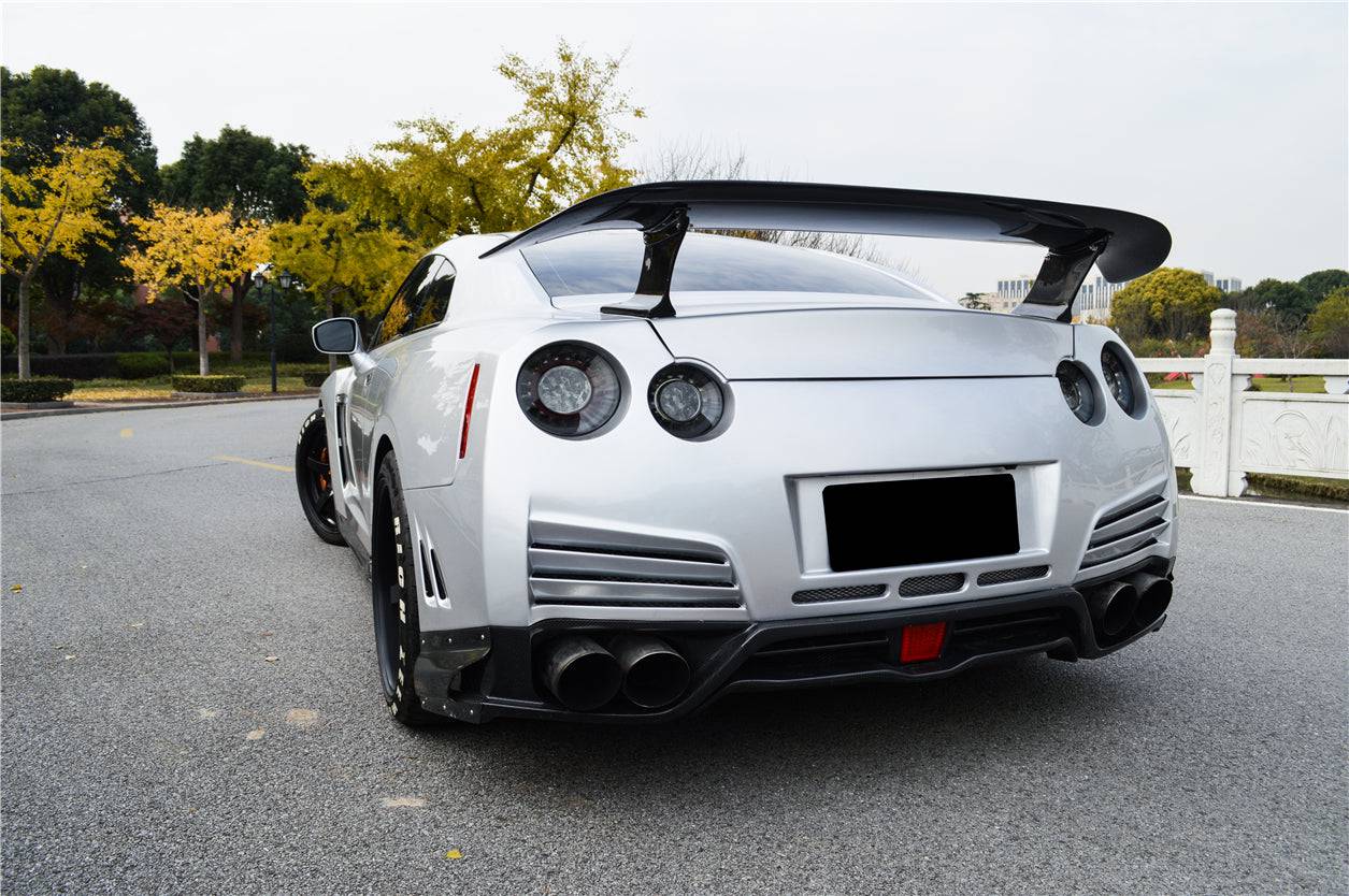 Labio difusor trasero estilo VA para Nissan GTR R35 DBA Carbonado 2012-2016