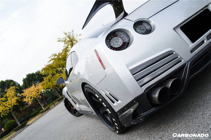 Labio difusor trasero estilo VA para Nissan GTR R35 DBA Carbonado 2012-2016